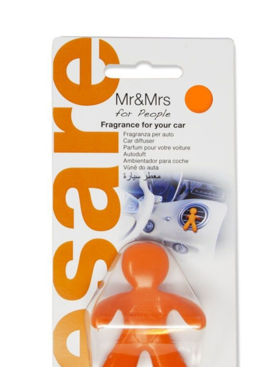 Ароматизатор для автомобиля MR&MRS FOR PEOPLE аромат ENERGY CESARE ORANGE, JOY FRAGRANCES S.R.L