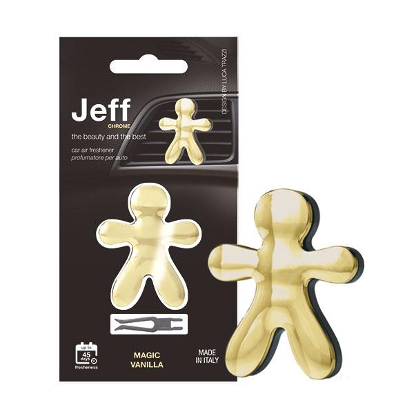 Ароматизатор для автомобиля аромат MAGIC VANILLA JEFF CHROME GOLD, JOY FRAGRANCES S.R.L