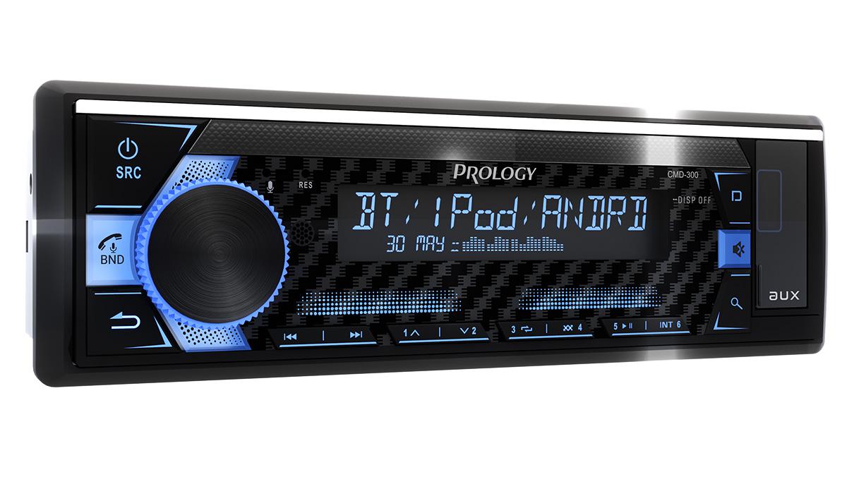 PROLOGY CMD-300 MP3/CD/AM/FM-ресивер,Встроенный аудиопроцессор DSP